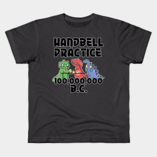 Handbell Practice 100,000,000 B.C. Cute Dinosaurs Ringers Kids T-Shirt